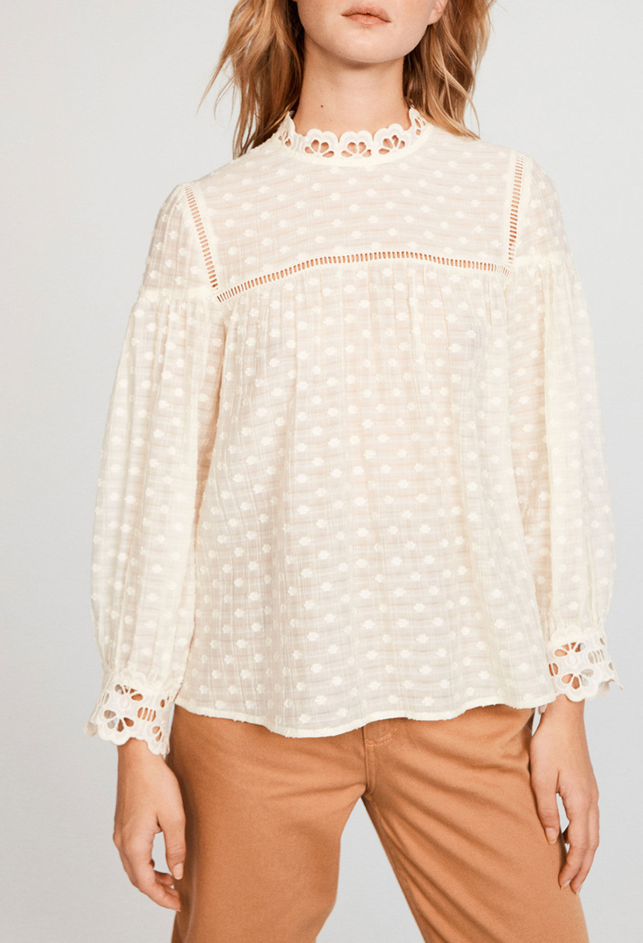 Swiss dot blouse Swiss dot blouse