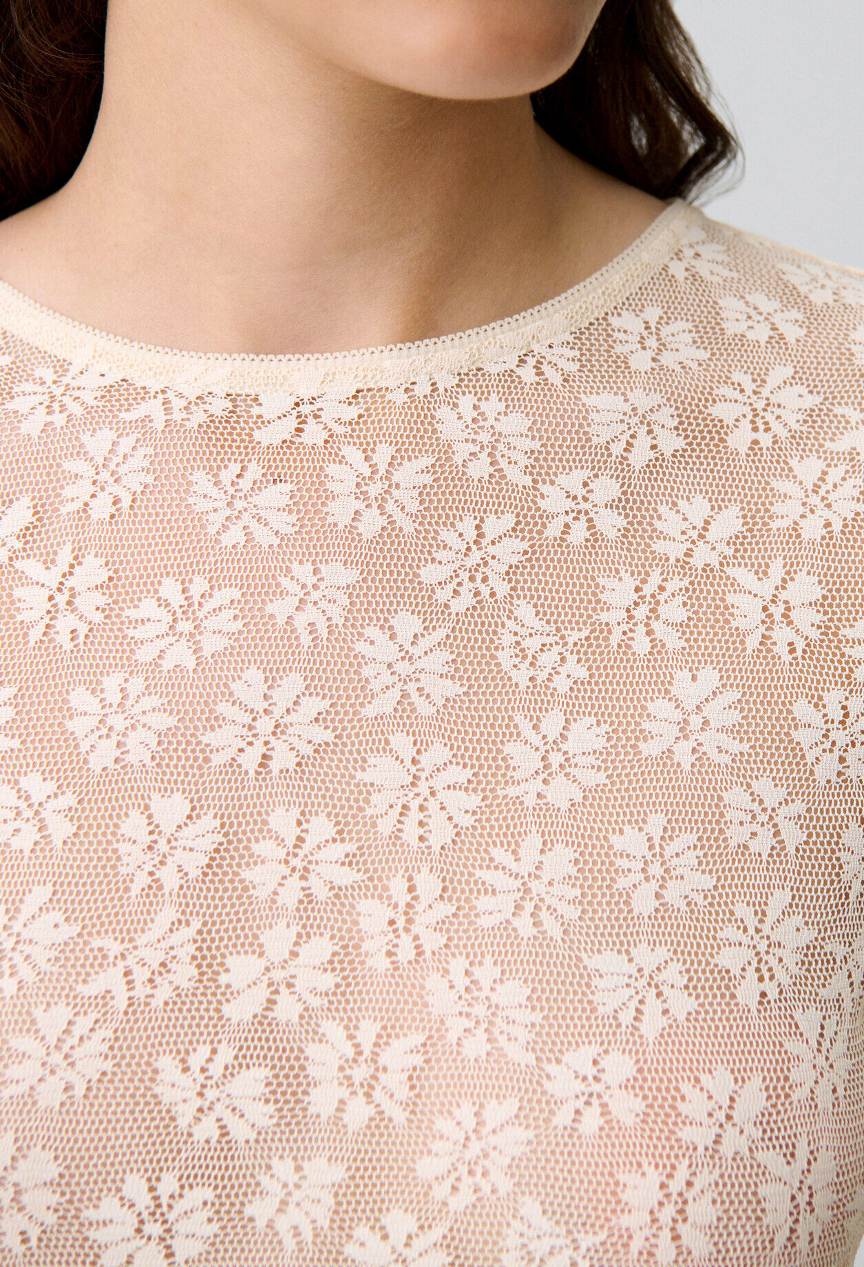 Sheer lace top Sheer lace top