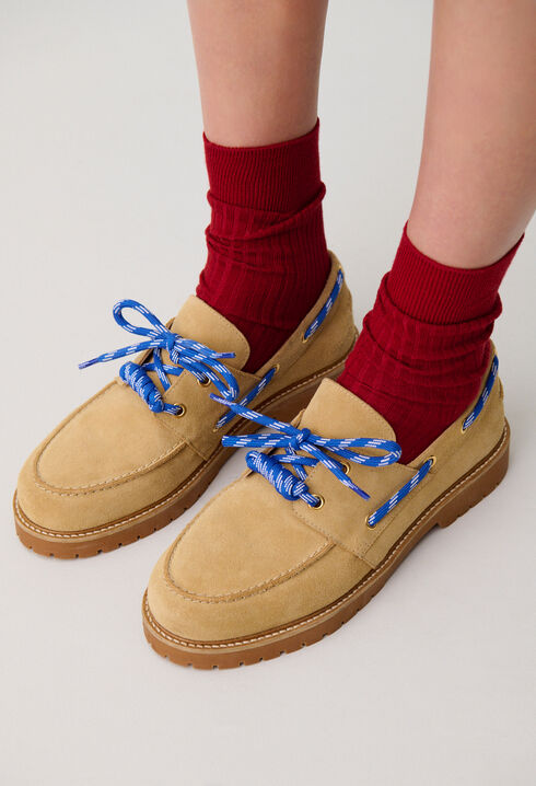 Suede boat shoes