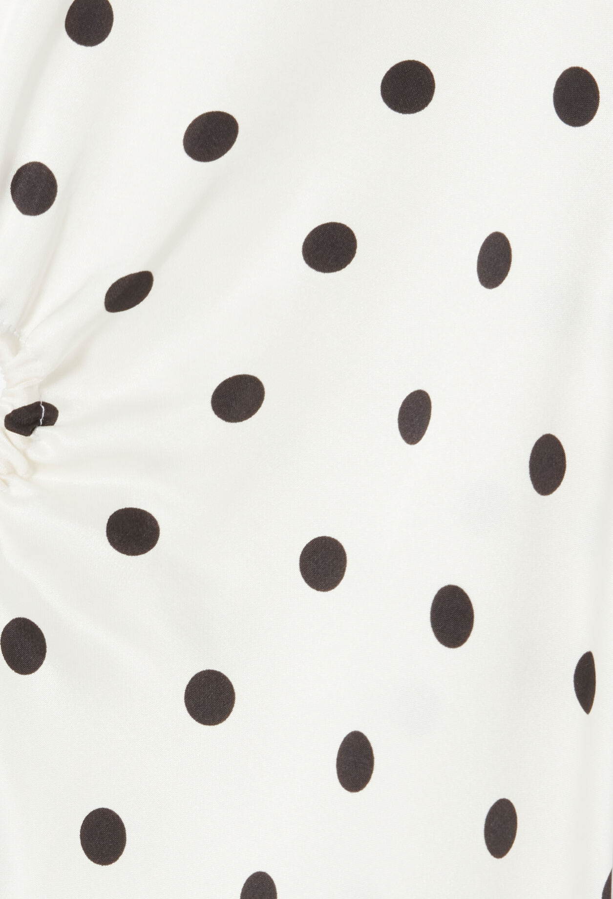 Satin polka dot maxi dress