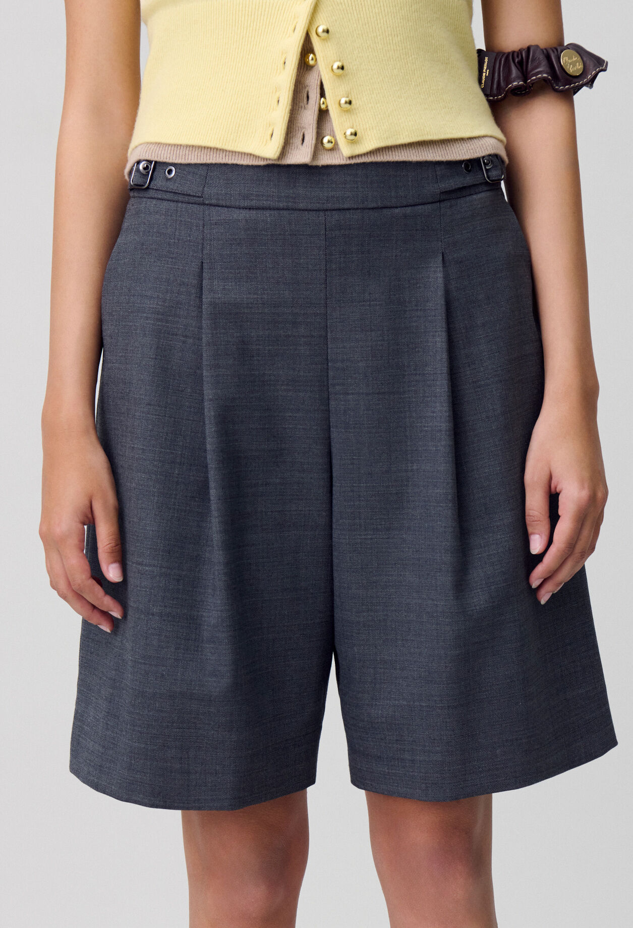 Pleated Bermuda Shorts Pleated Bermuda Shorts