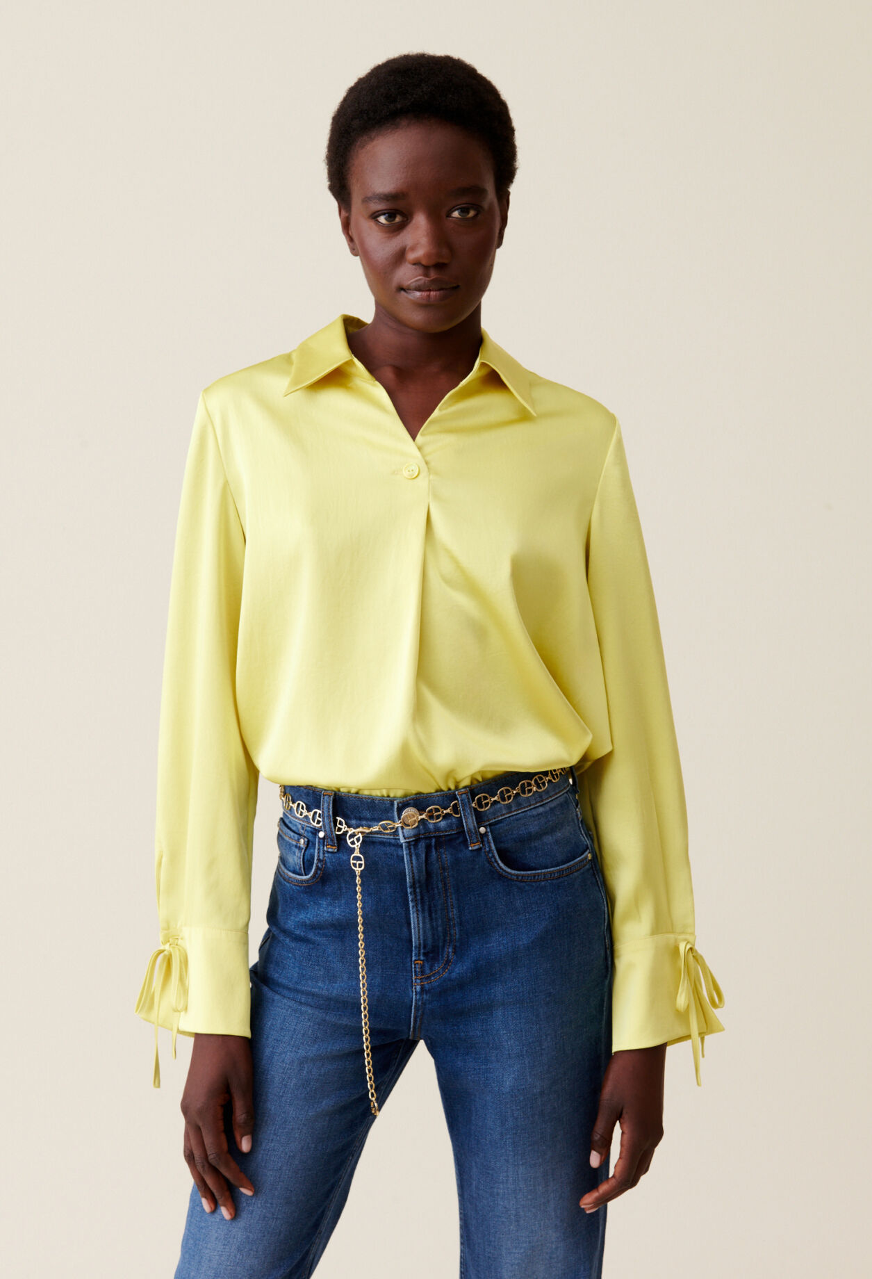 Gold Chain Belt with CP Monogram