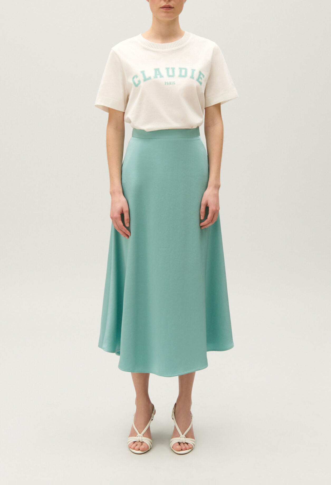 CLAUDIE Paris ecru cotton T-shirt