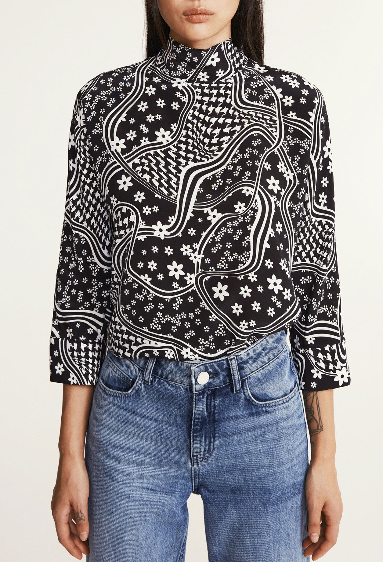 High-neck blouse High-neck blouse