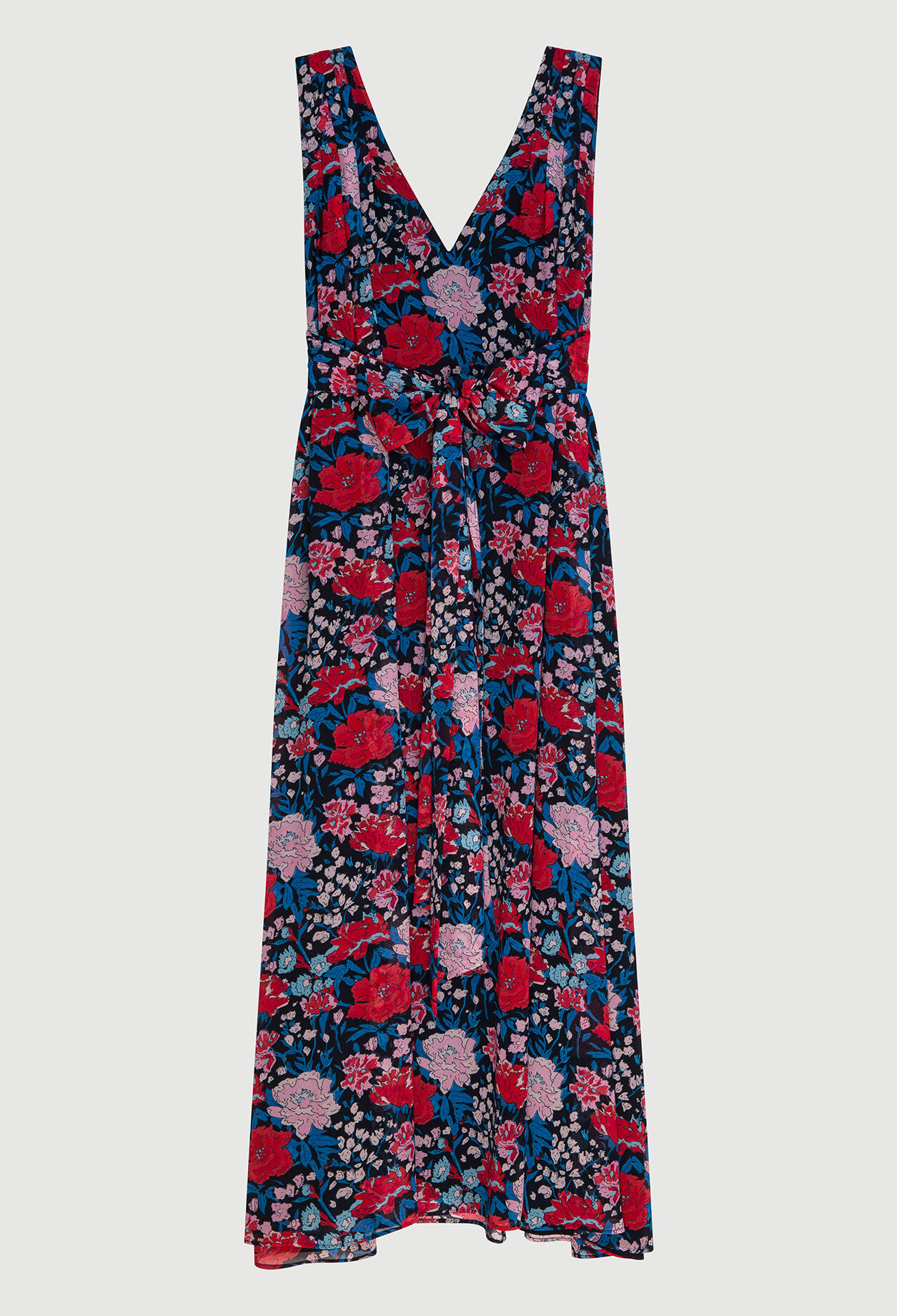 Sleeveless flowery dress