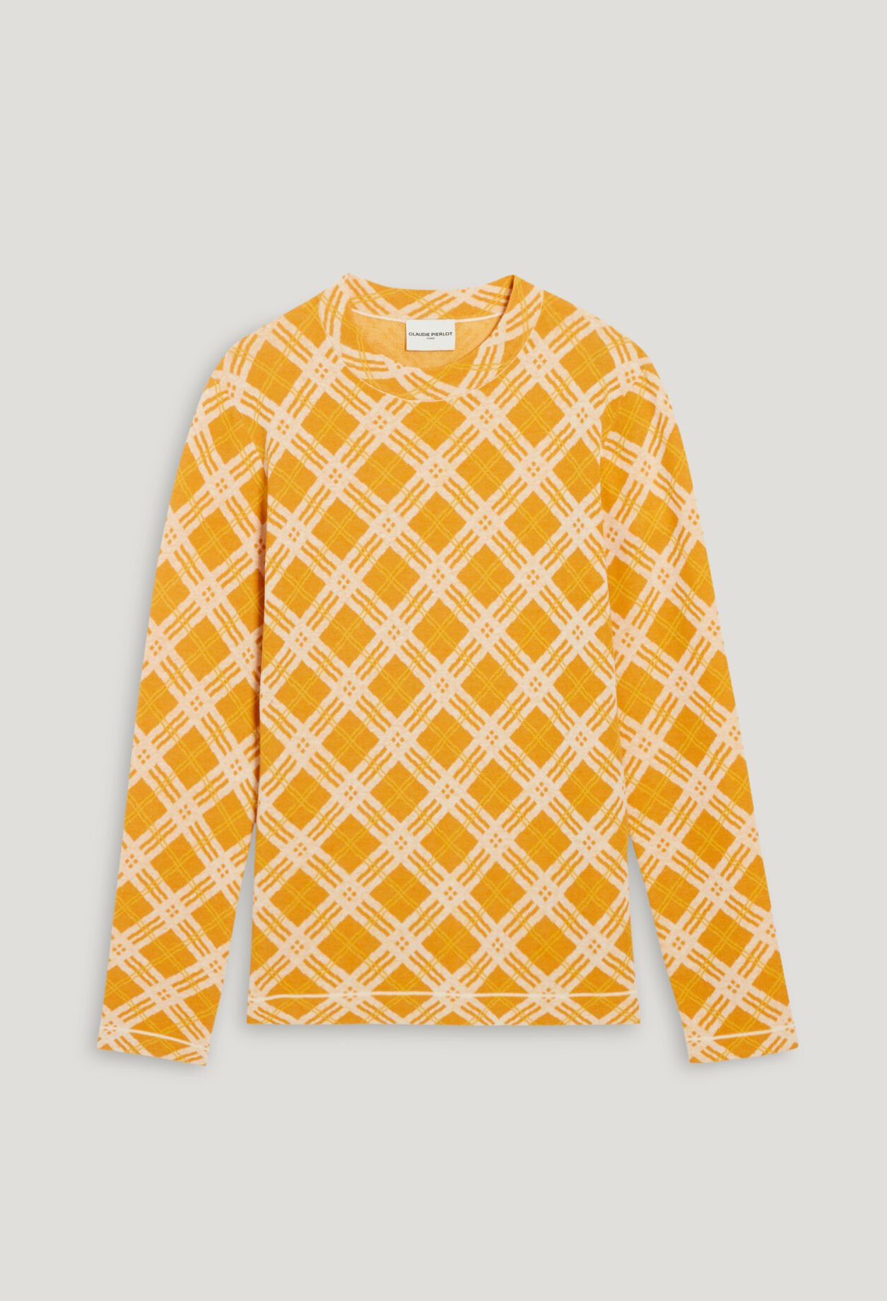 Yellow checked jumper