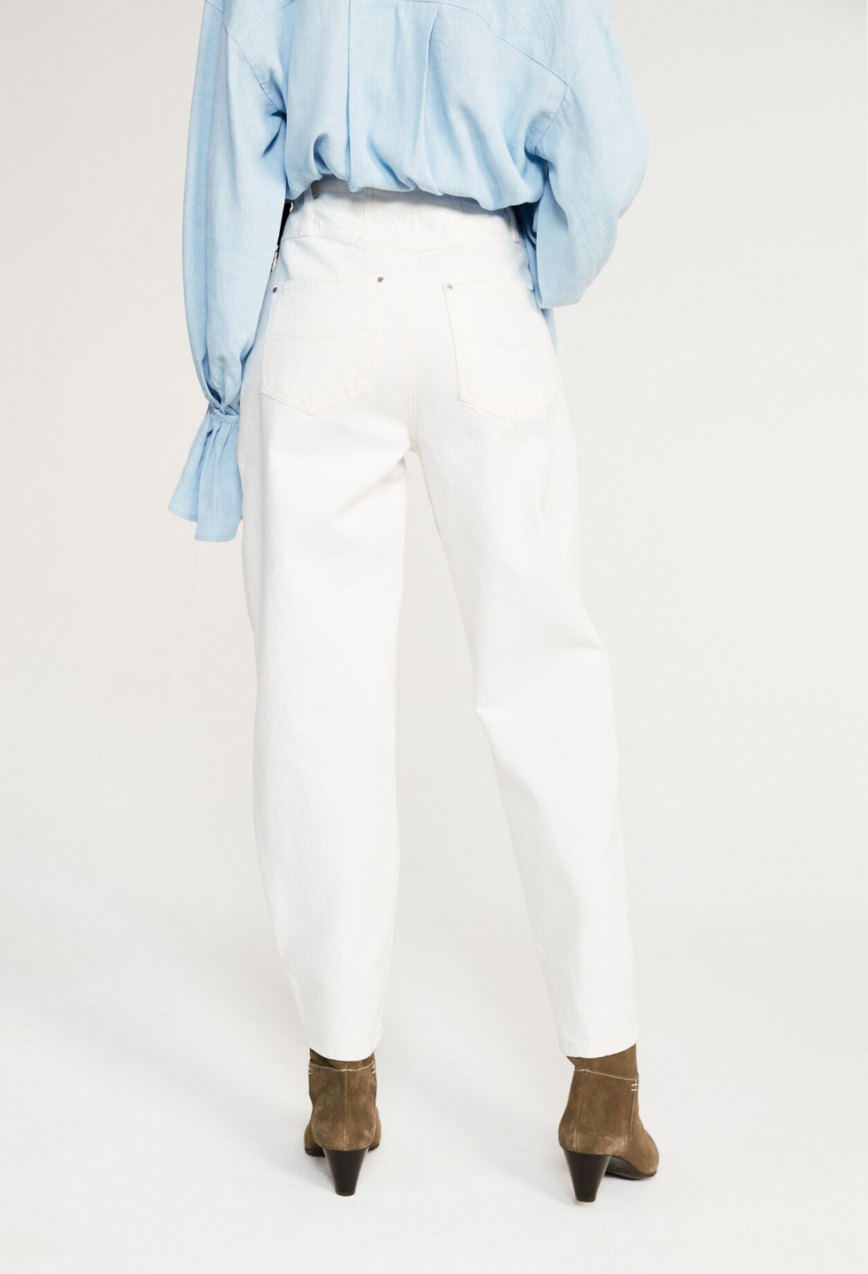 White cotton jeans White cotton jeans