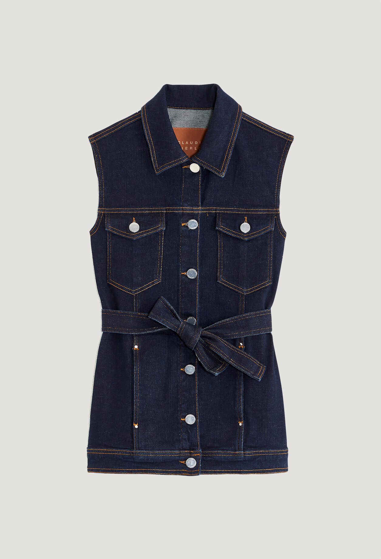 Sleeveless denim jacket
