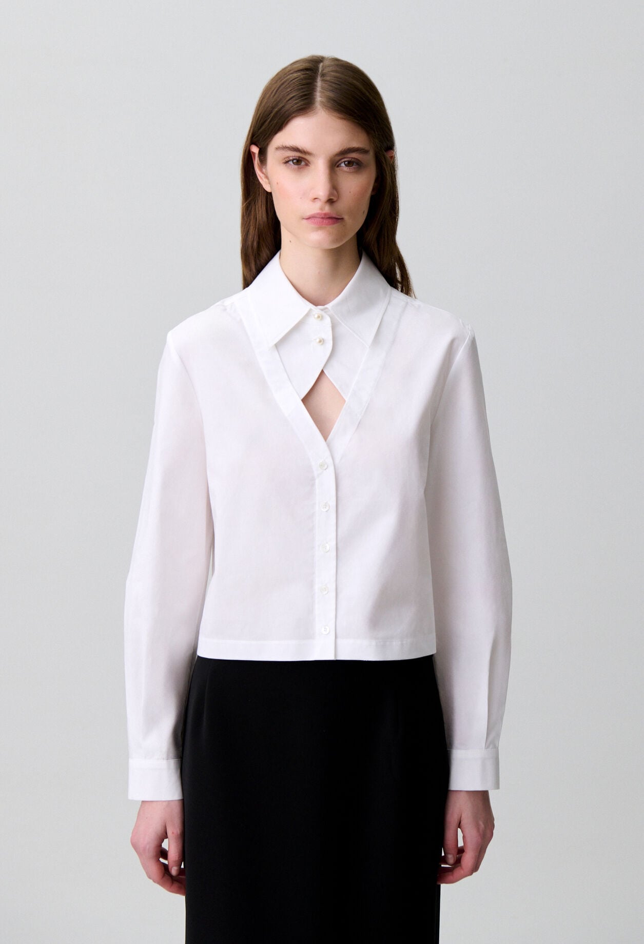 claudie pierlot ブラウス Cotton poplin shirt for women | Claudie Pierlot