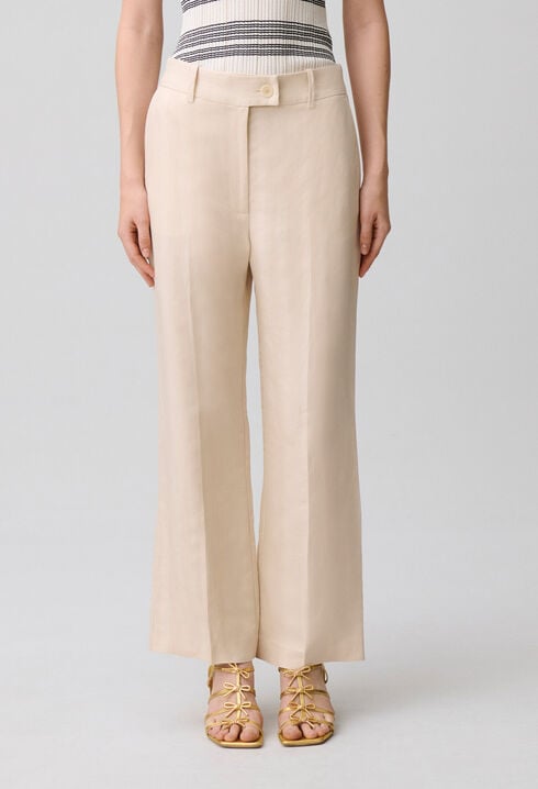 Flowy linen trousers