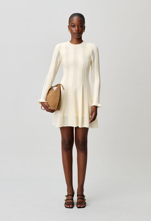 Short knitted skater dress