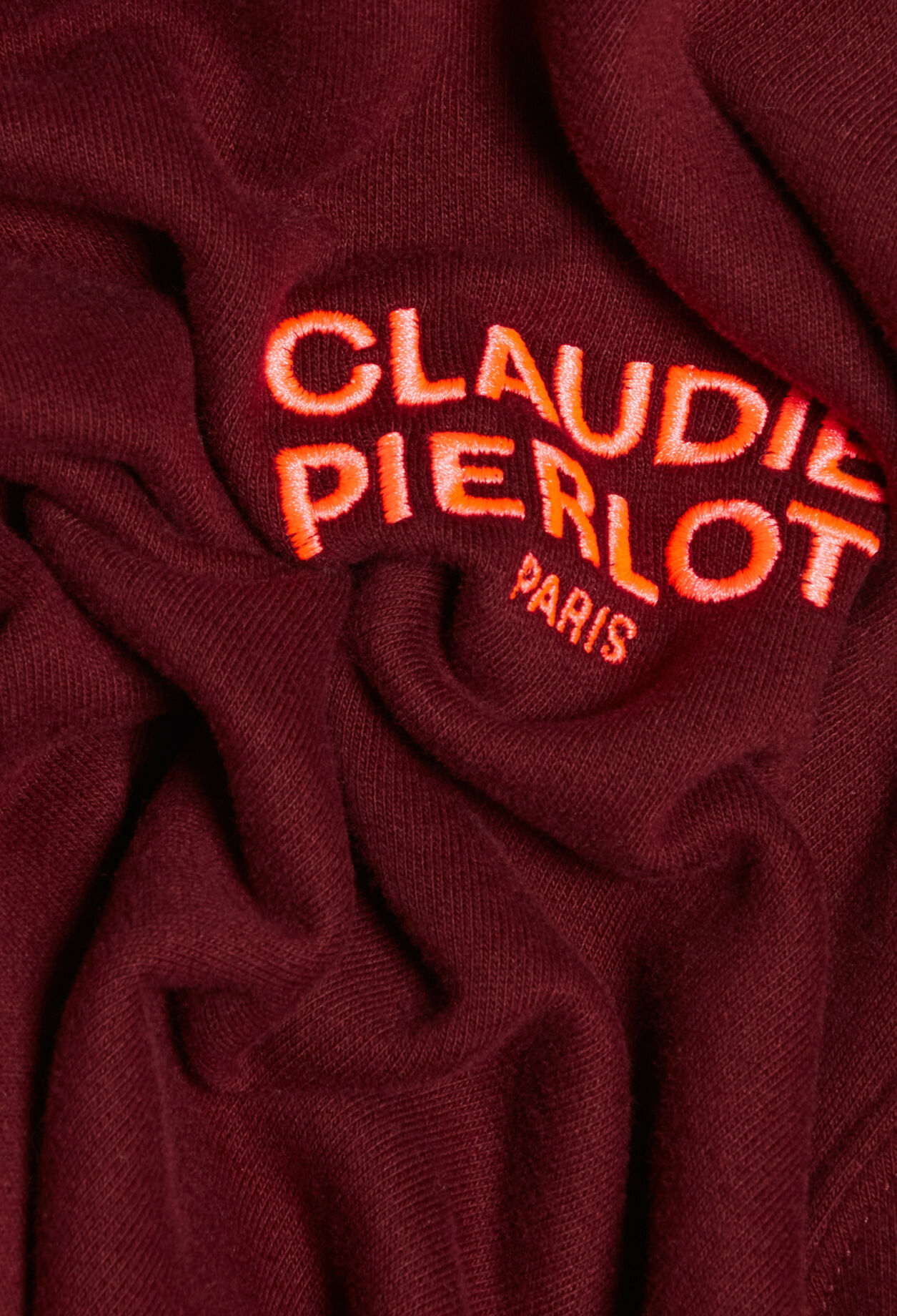 Sweatshirt bordeaux avec logo
