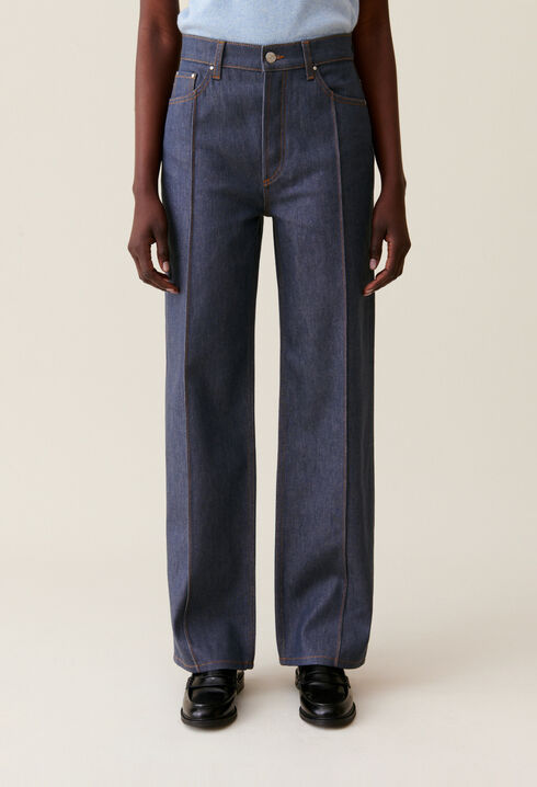 Claude high-waist straight jeans