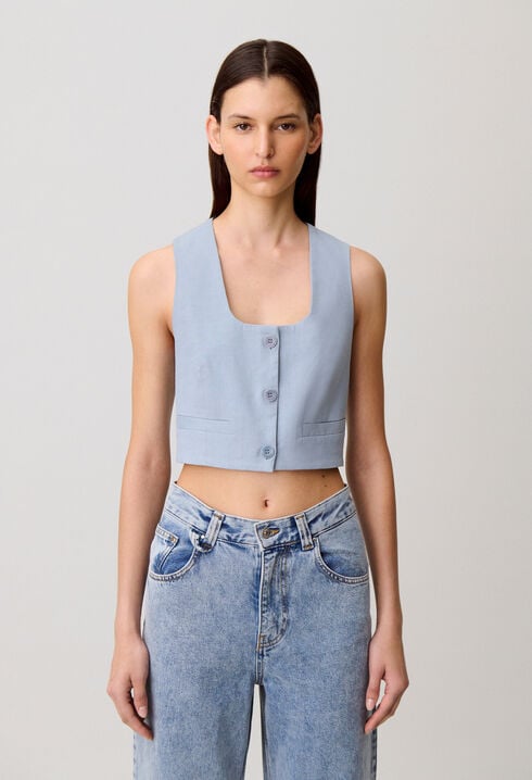 Tailored linen jacket