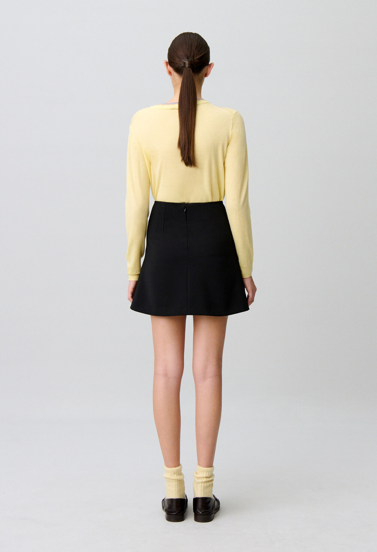 Short flared skirt