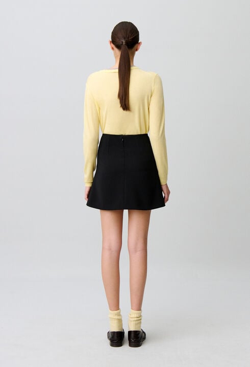 Short flared skirt