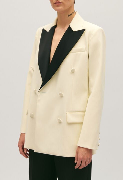 Two-tone suit jacket