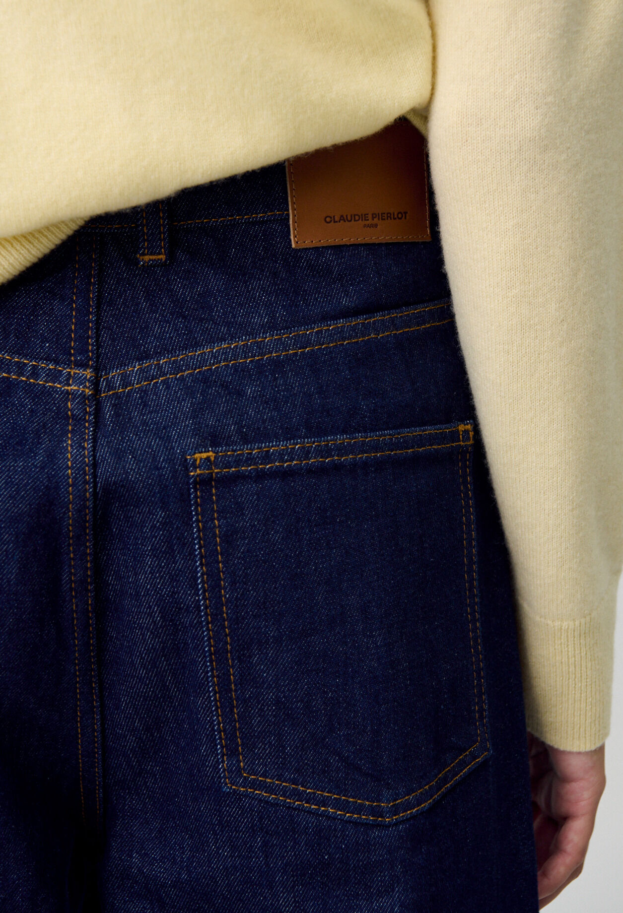 Raw denim straight-cut jeans Raw denim straight-cut jeans