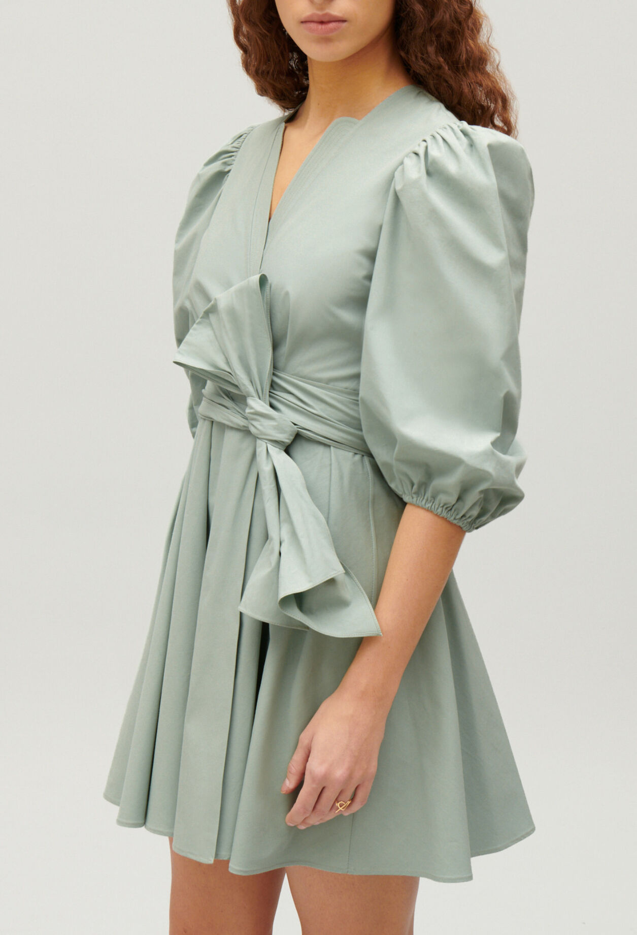 Short wrap dress
