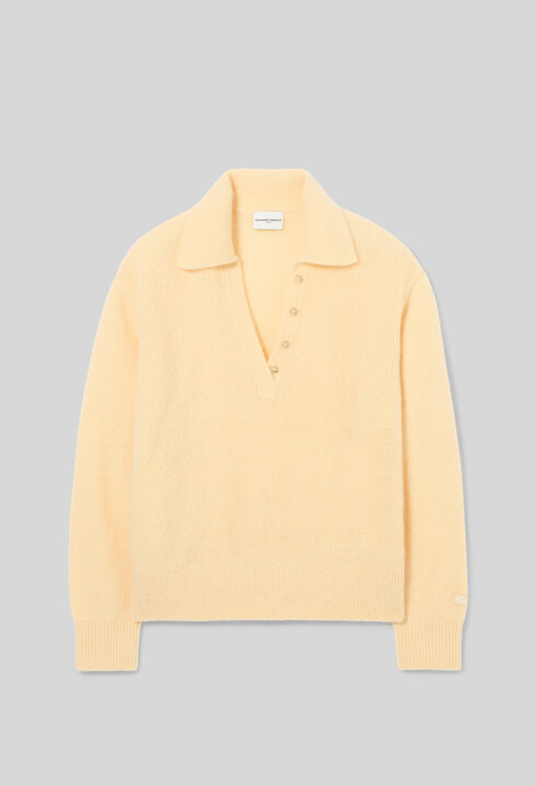 Relaxed fluffy knit jumper