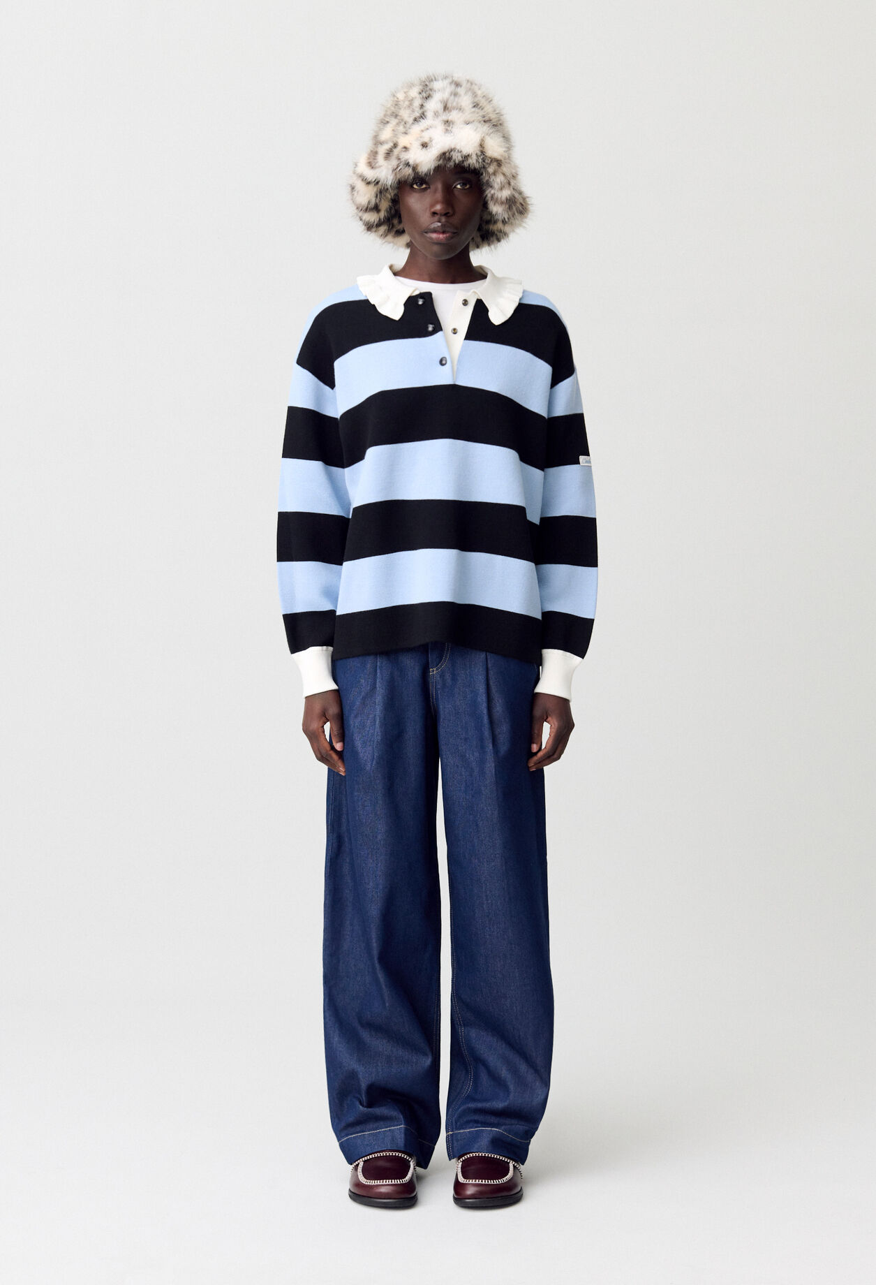 Striped Polo Jumper Striped Polo Jumper