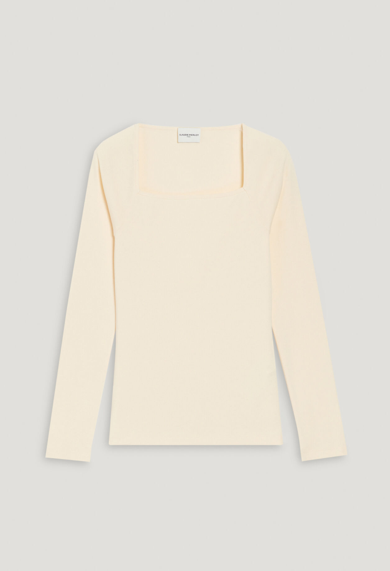 Beige cotton T-shirt