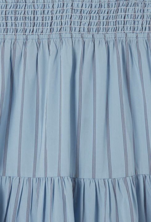 Long striped skirt