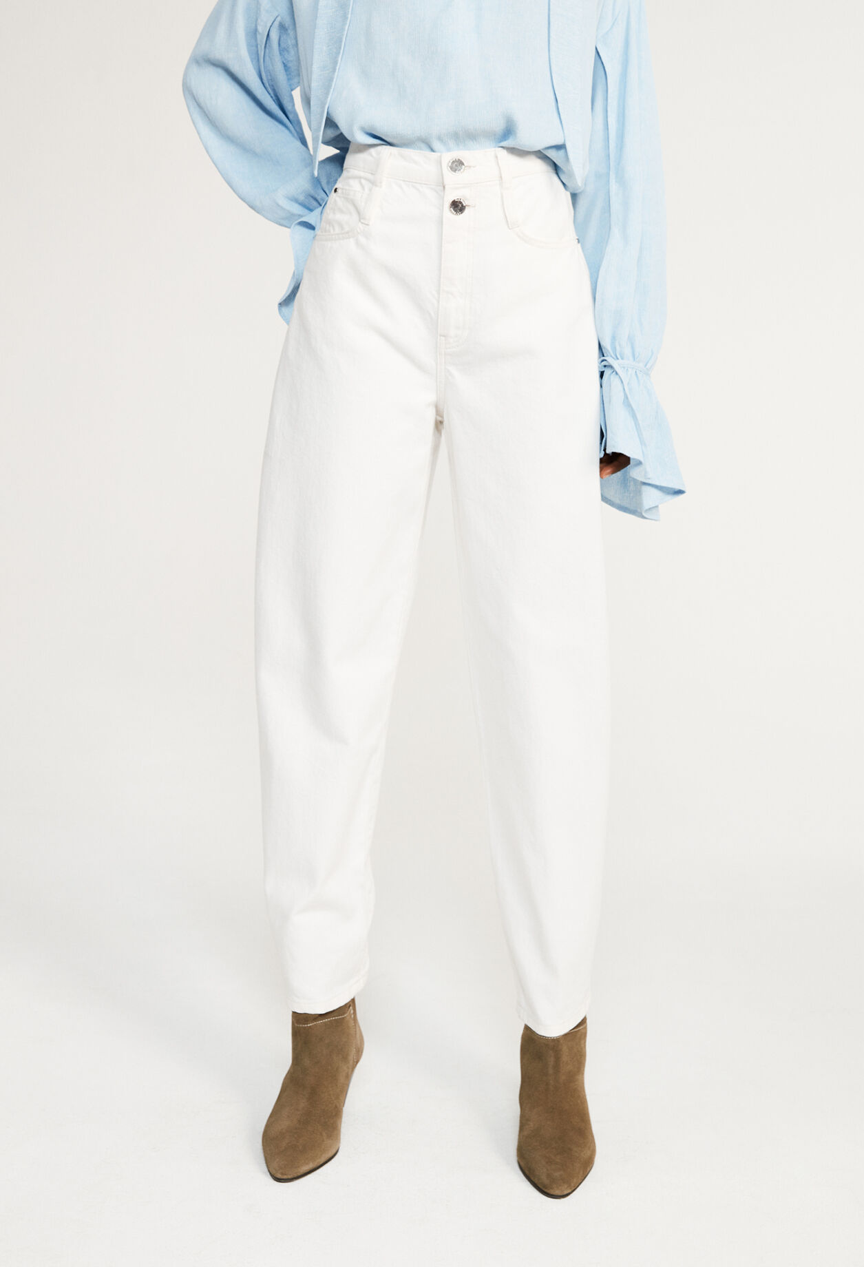 White cotton jeans White cotton jeans