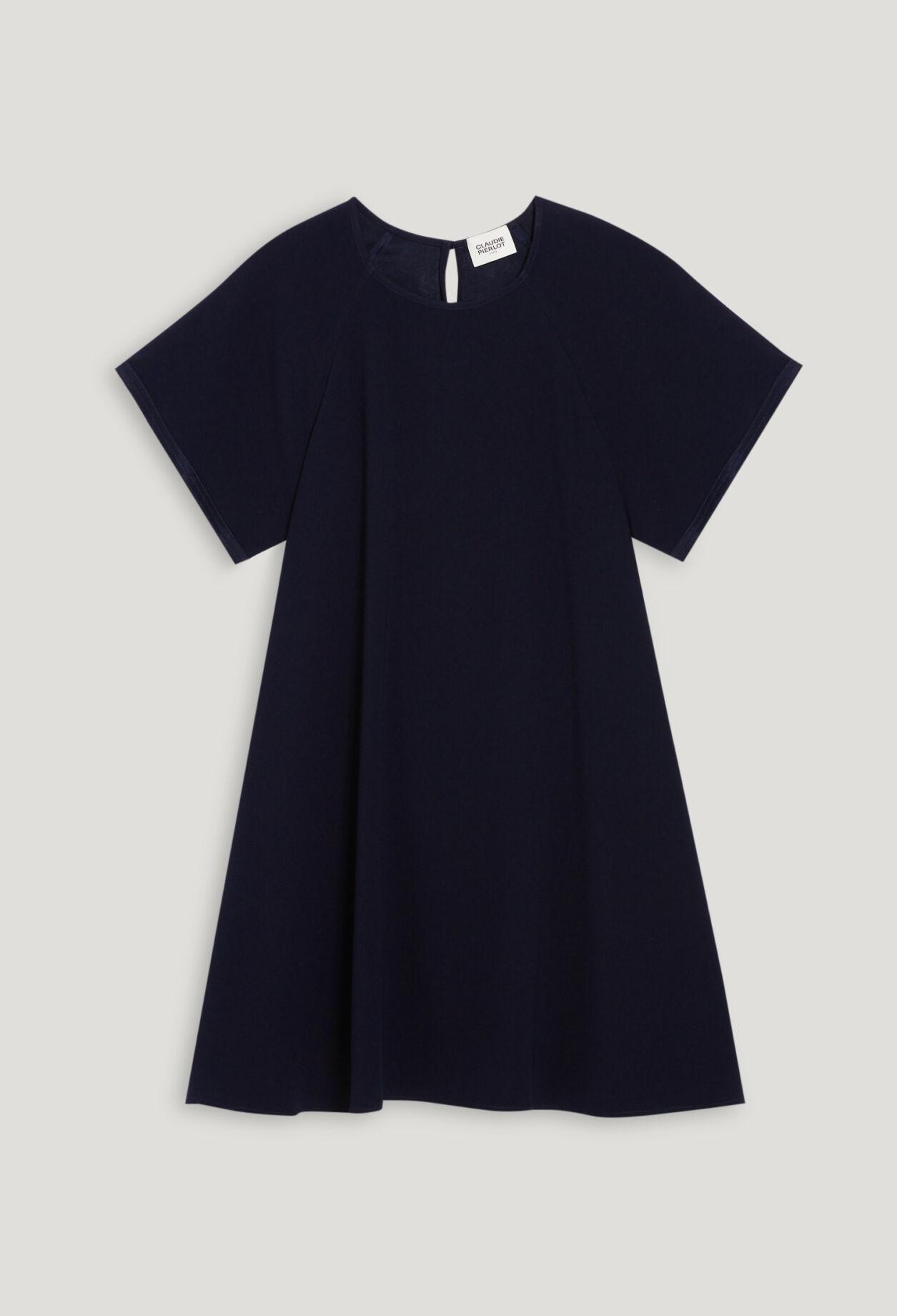 Short navy babydoll dress