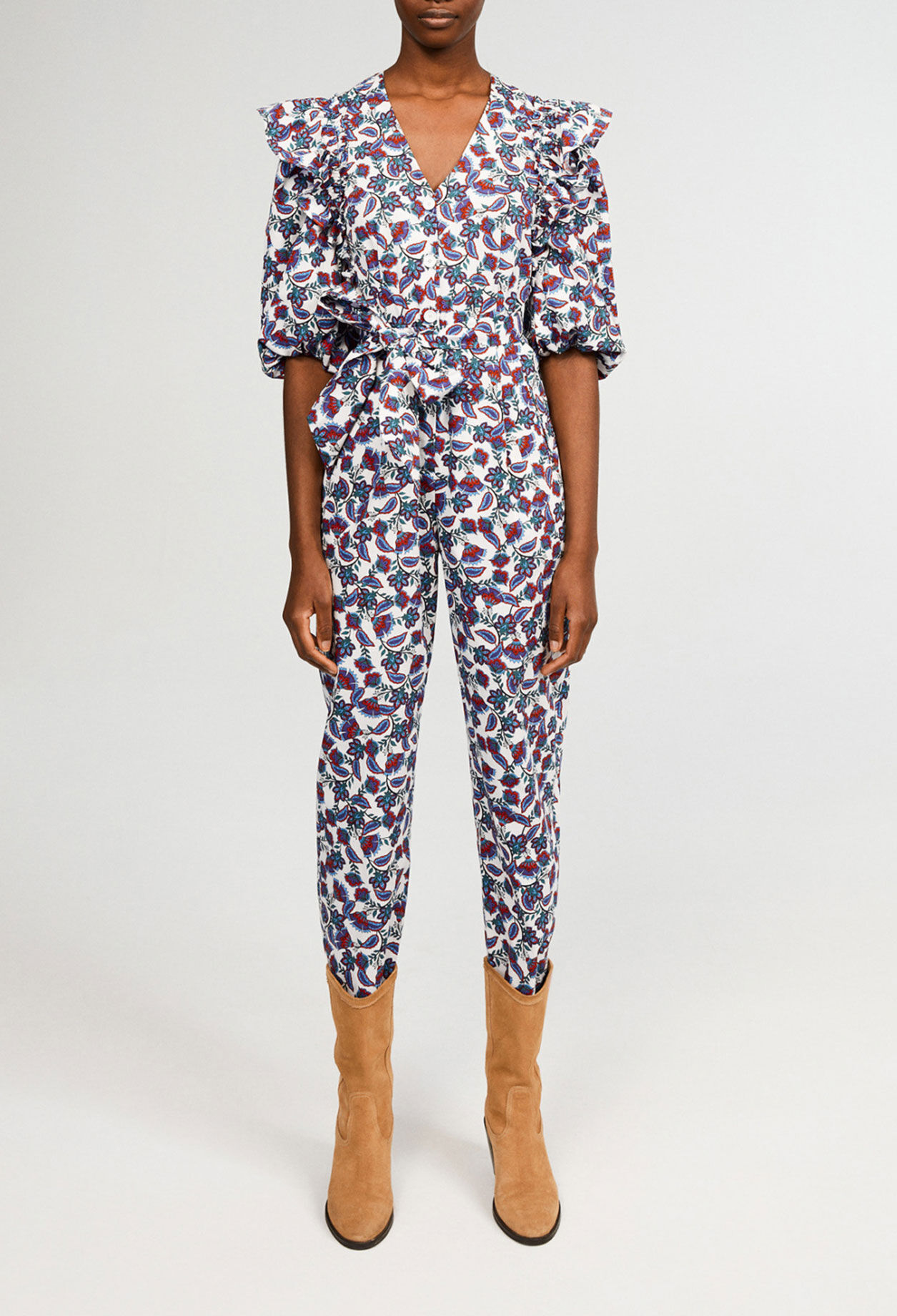 Printed organic cotton jumpsuit