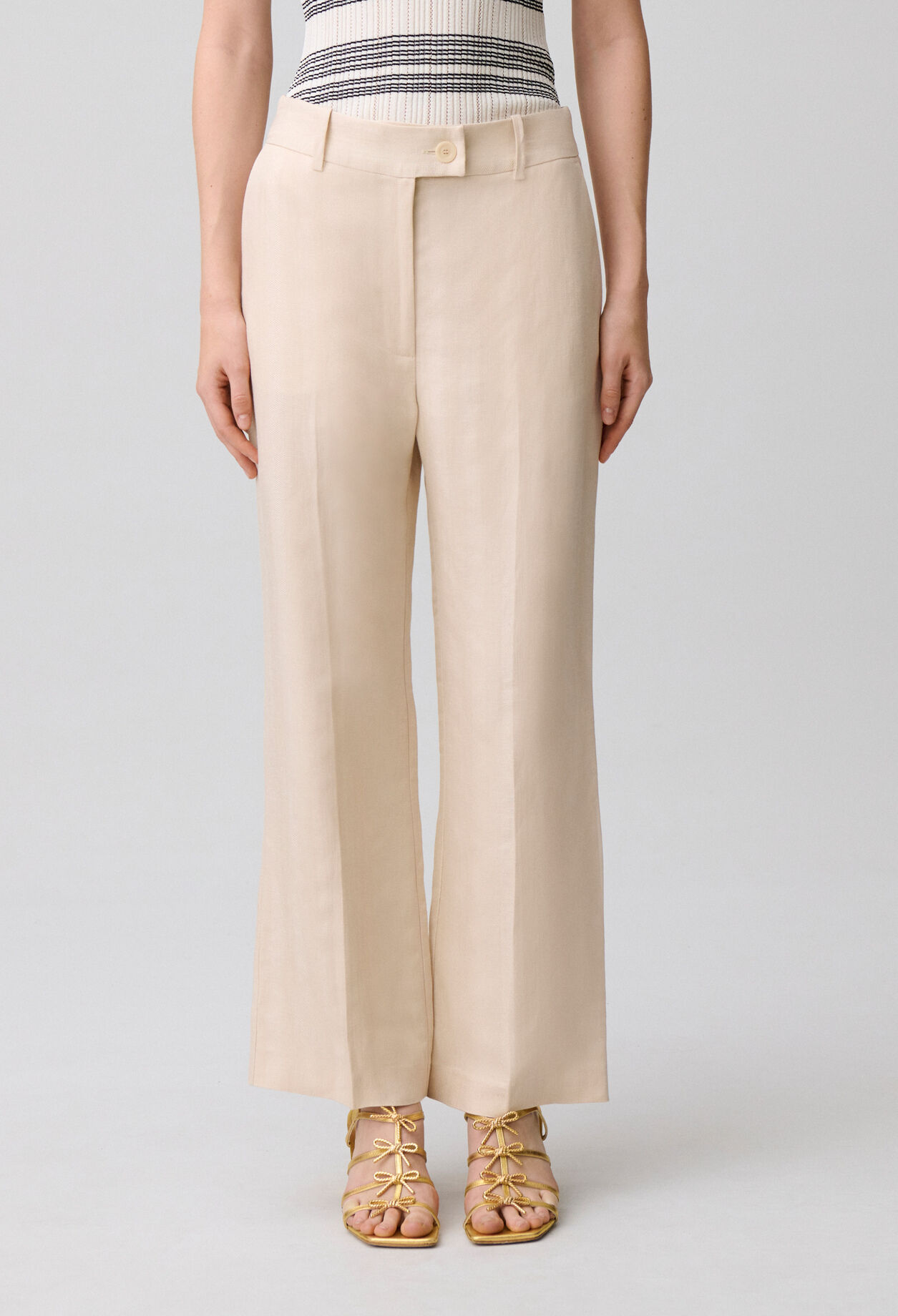 Flowy linen trousers
