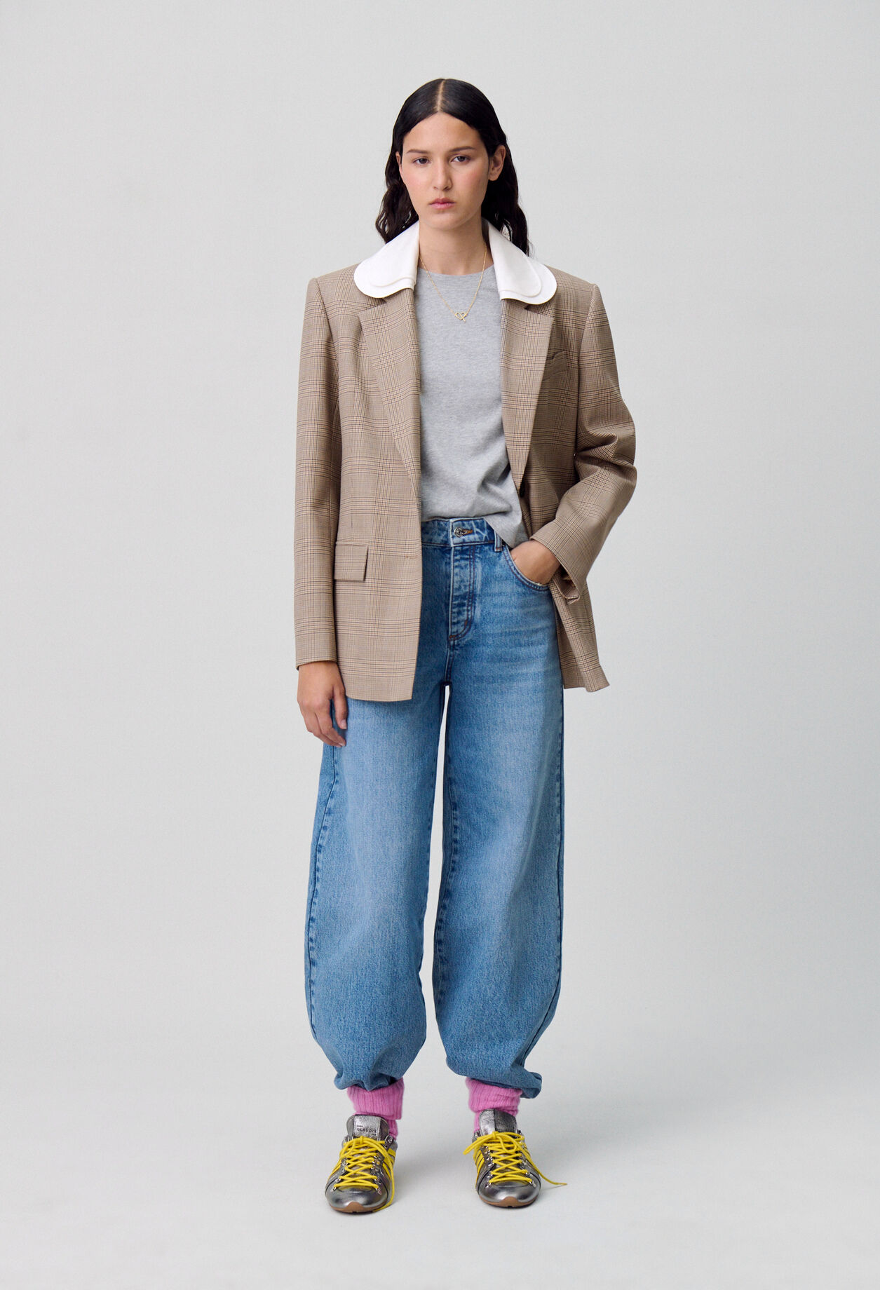 Checked Tailored Blazer Checked Tailored Blazer