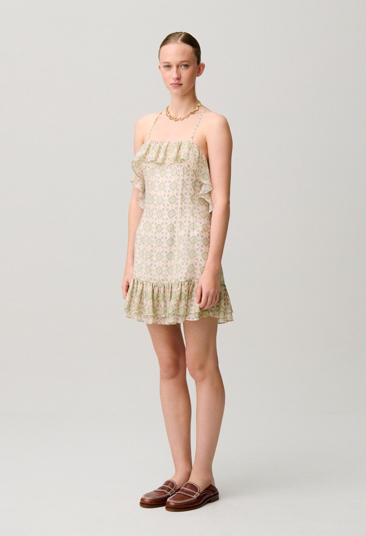 Printed short dress