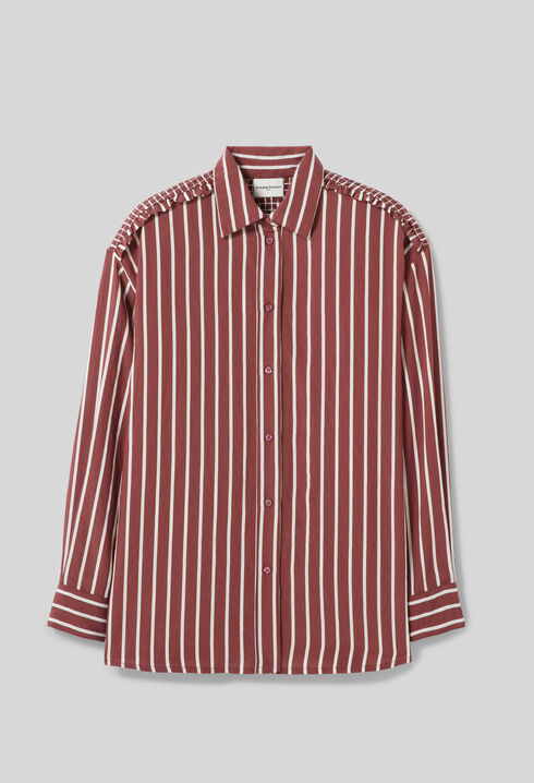 Oversized striped shirt