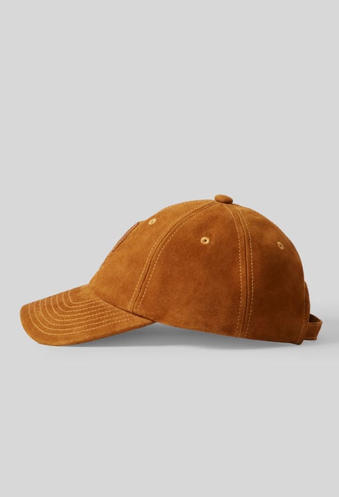 CP leather monogram embroidered cap