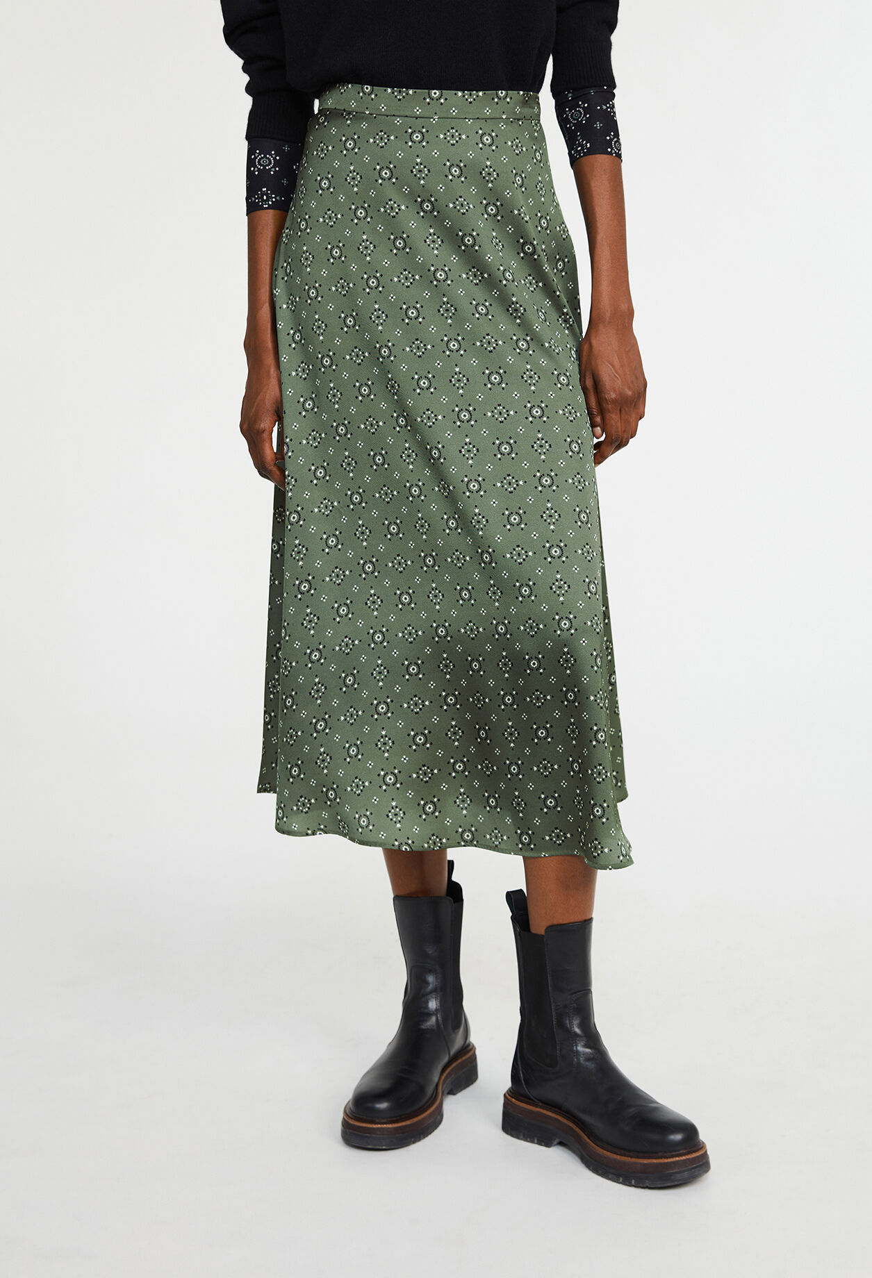 Jupe imprimée géométrique Jupe imprimée géométrique