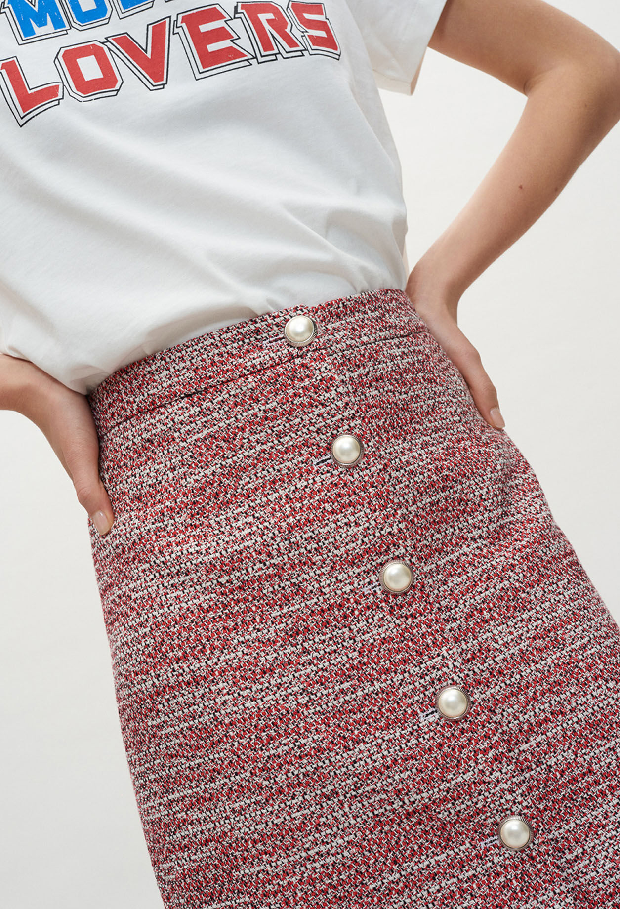 Buttoned miniskirt Buttoned miniskirt