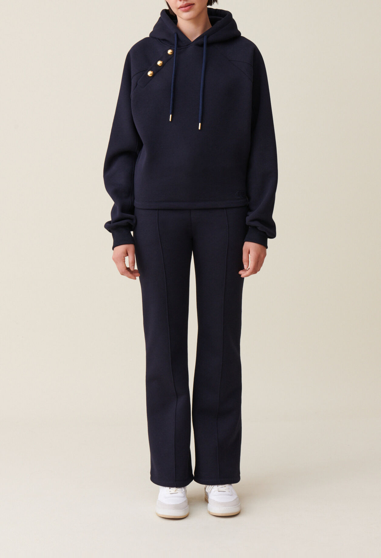 Navy comfort trousers