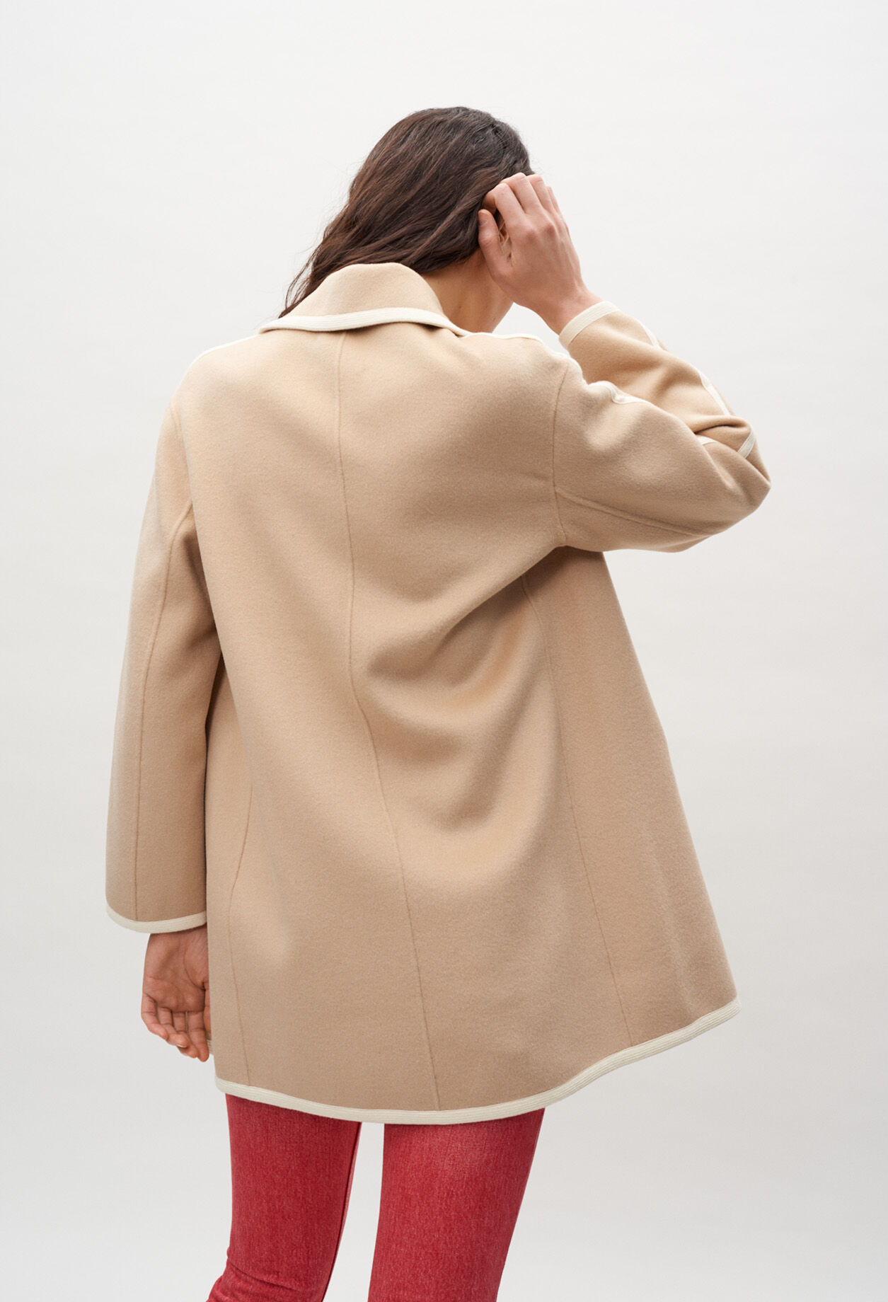 Cross-fastening sailor jacket Cross-fastening sailor jacket