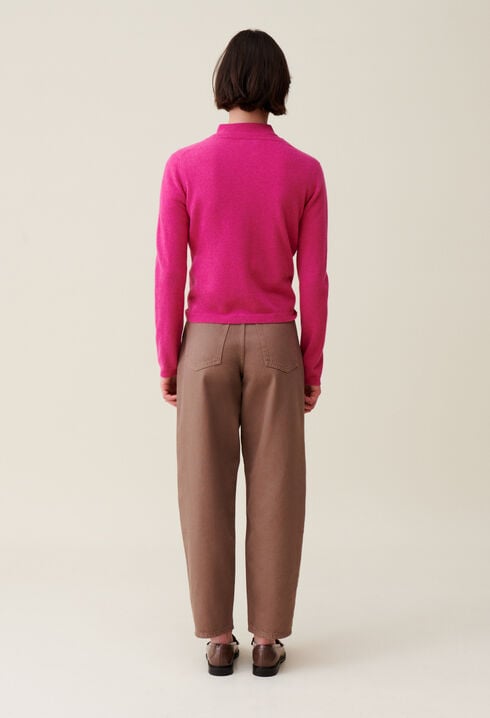 Wool Cardigan w/ CP Embroidery