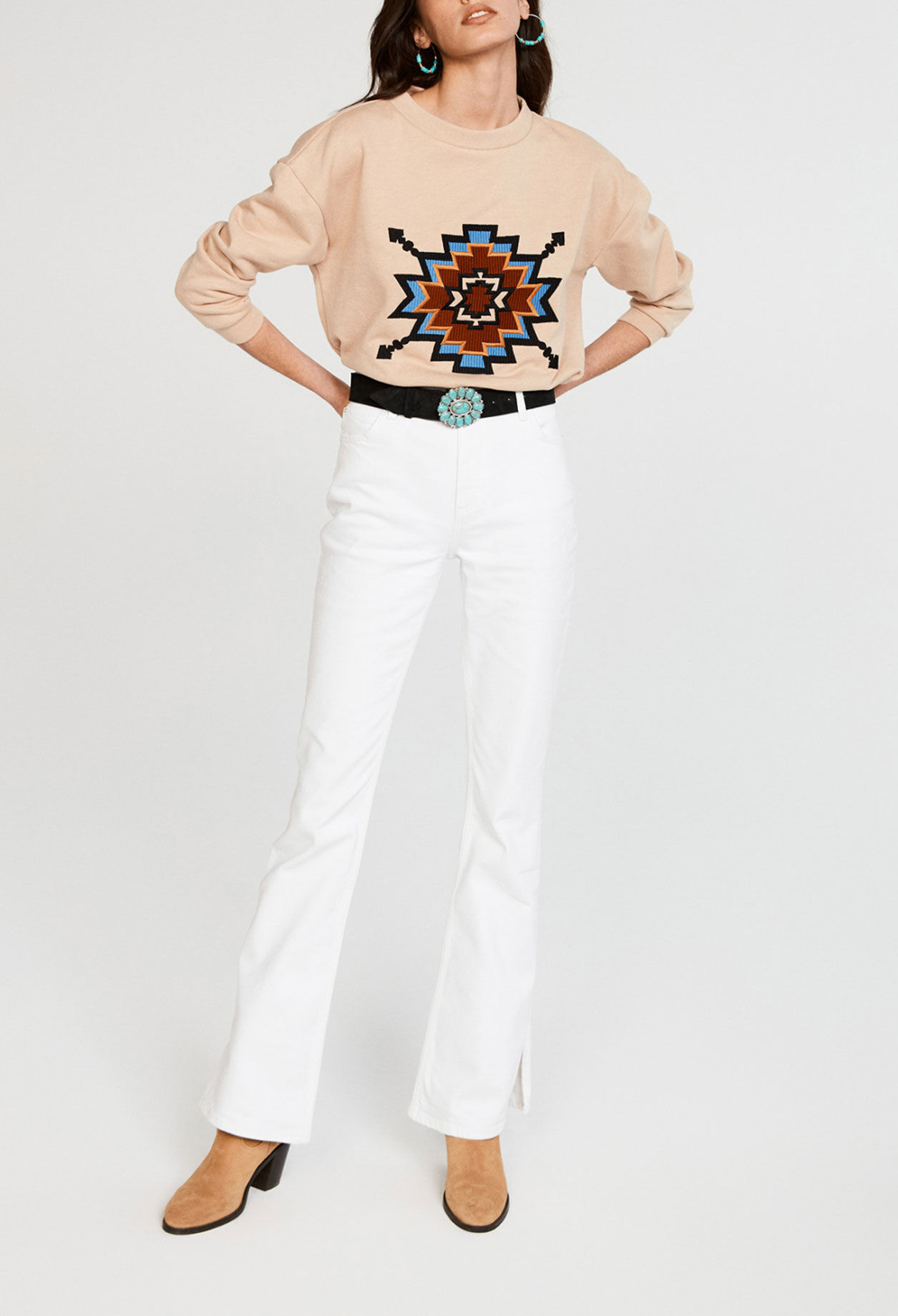 Embroidered sweatshirt