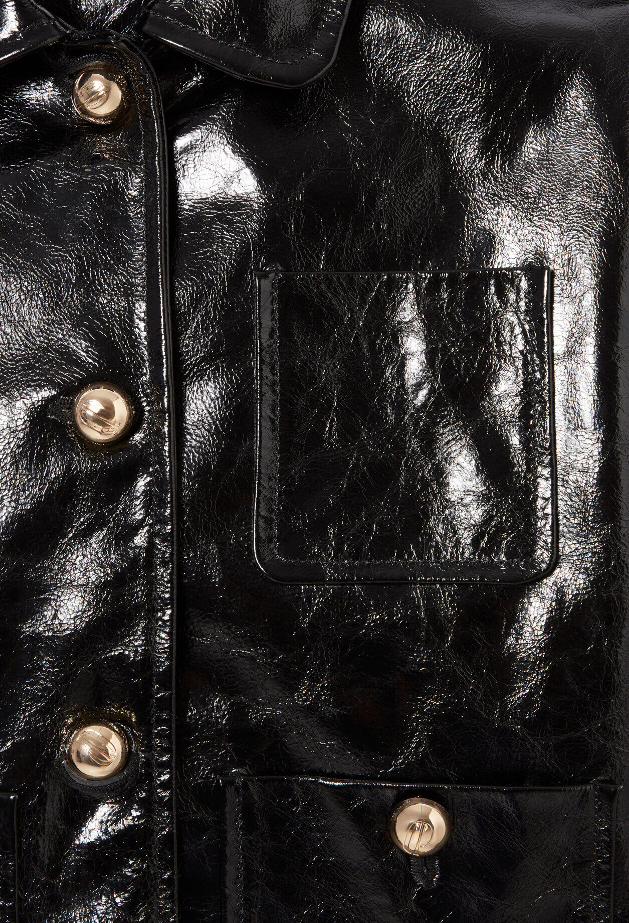 Aged patent leather jacket Aged patent leather jacket