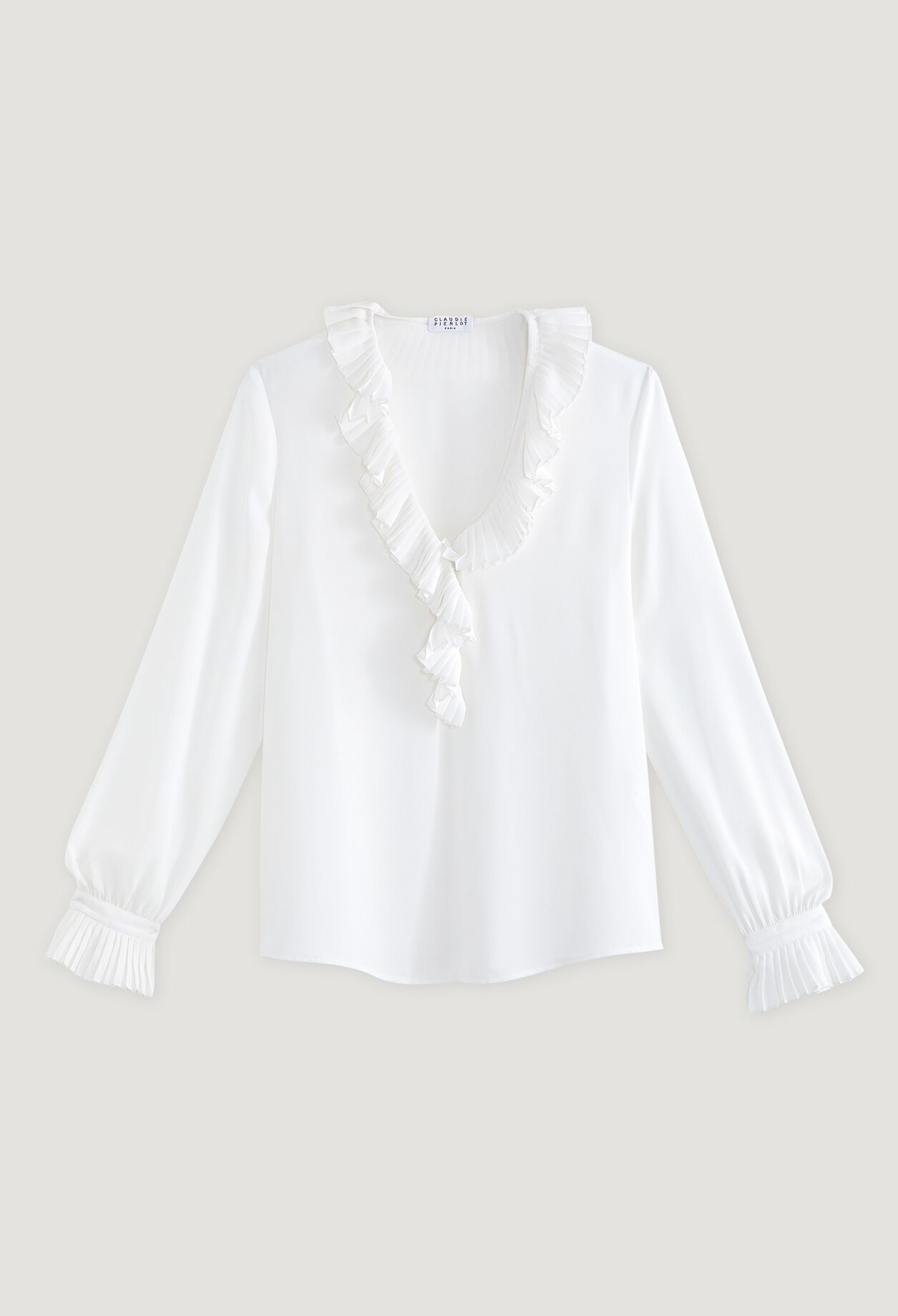 Pleated-collar blouse Pleated-collar blouse