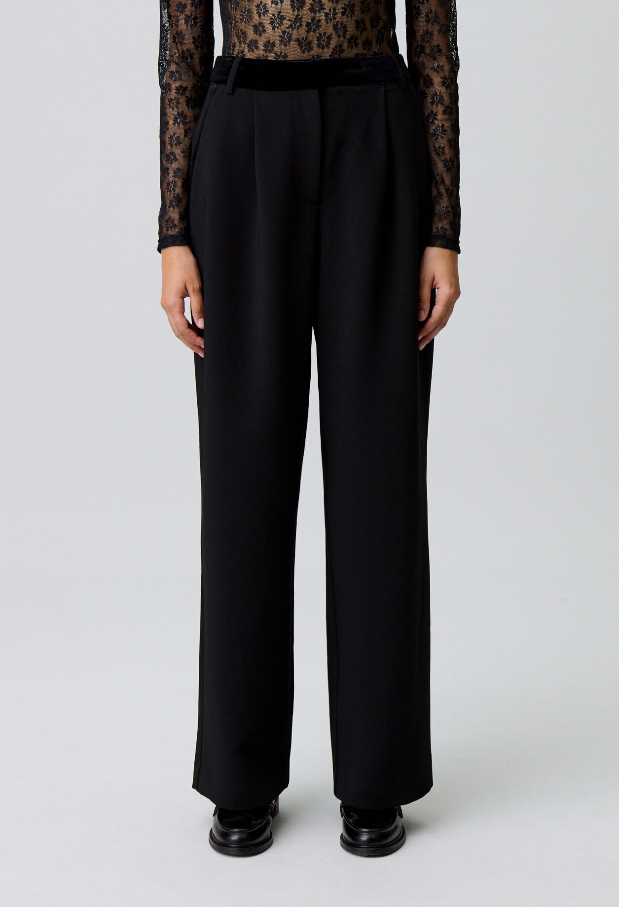 Tailored Straight-Leg Trousers