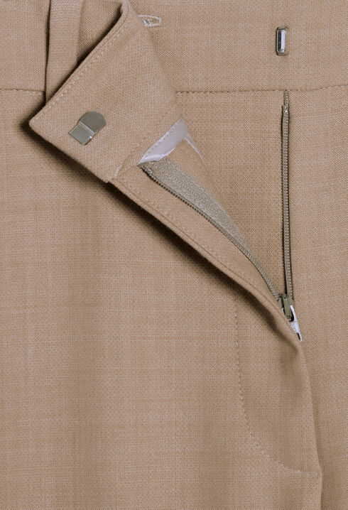 Beige suit trousers