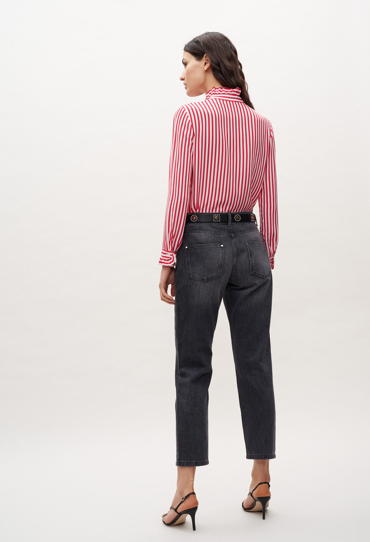 Red and white striped shirt