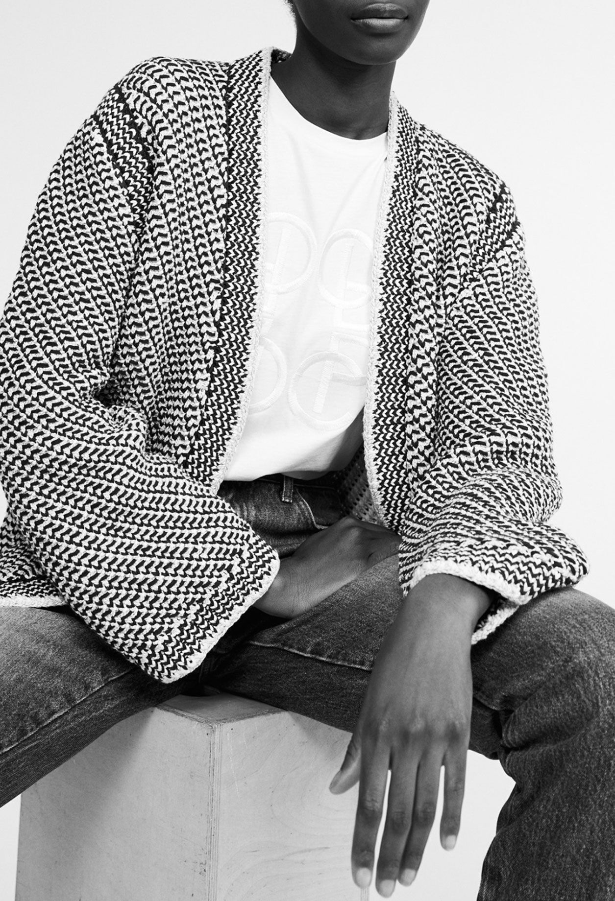 Oversized organic cotton cardigan Oversized organic cotton cardigan
