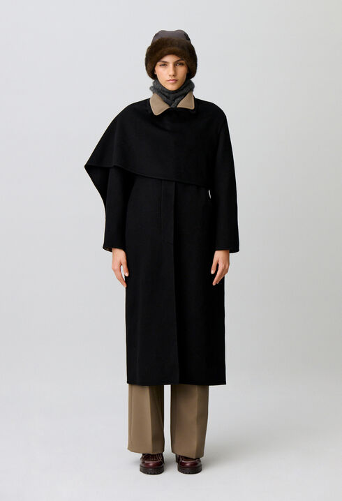 Long draped coat