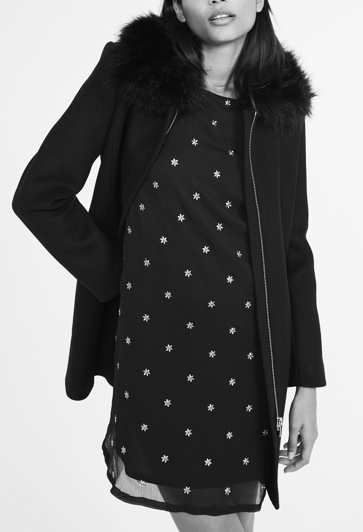 Wool and cashmere coat