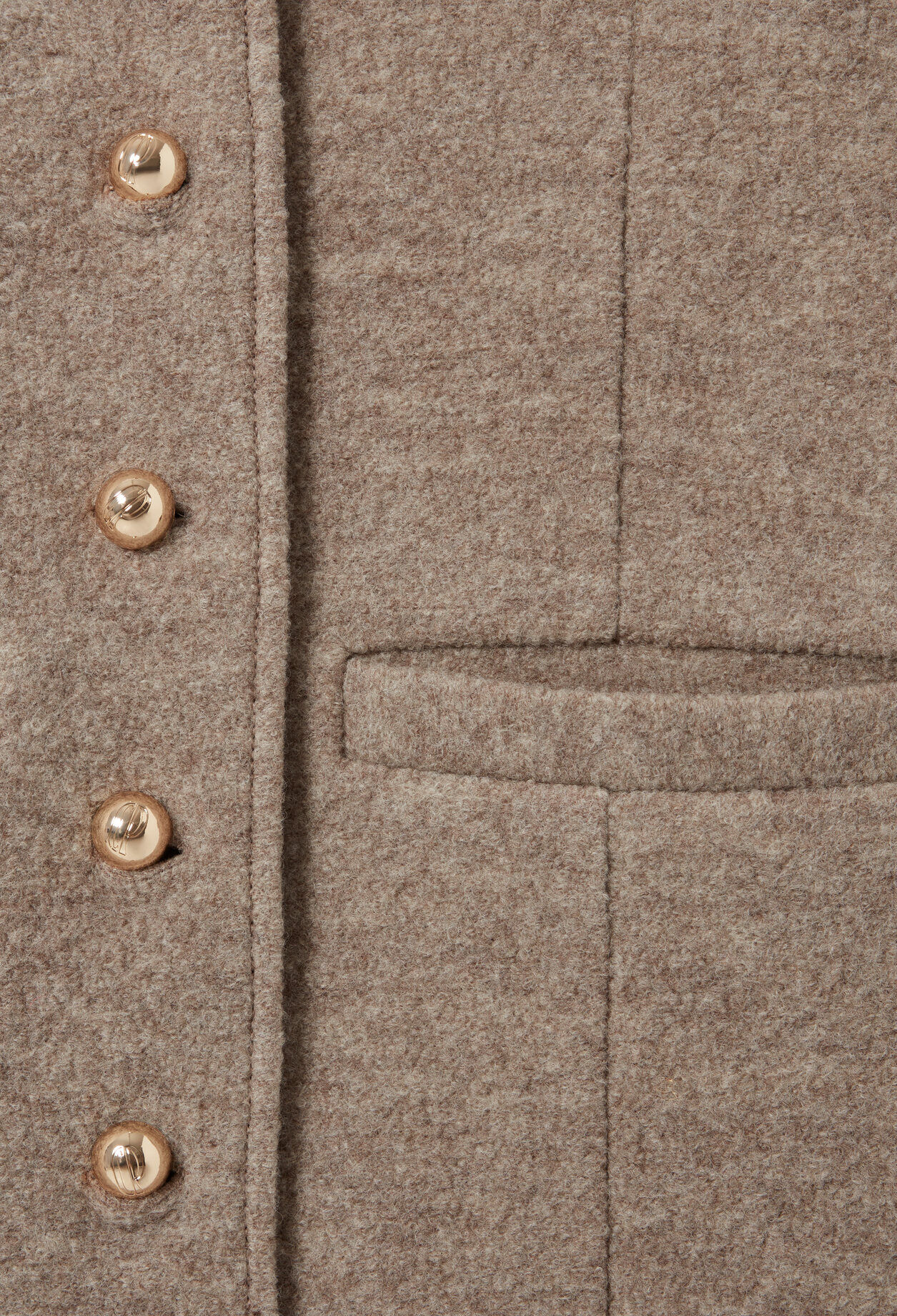 Buttoned Wool Jacket